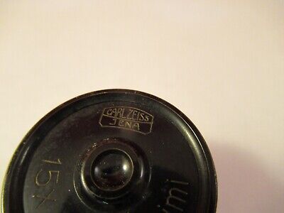 ANTIQUE CARL ZEISS MOBIMI15X OPTIC EYEPIECE GERMANY MICROSCOPE PART &FT-4-06B