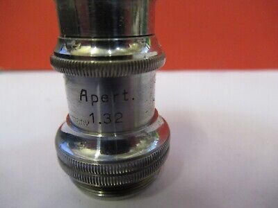 ANTIQUE ERNST LEITZ GERMANY APO 2mm OBJECTIVE MICROSCOPE PART AS PIC Q1-A-64