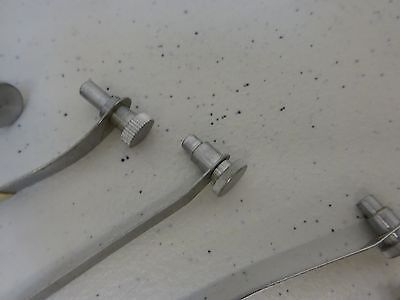 MICROSCOPE PART LOT MISMATCH CLIPS for STAGE TABLE AS IS BIN#P4-B-38