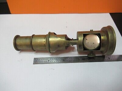 ANTIQUE BRASS PORTABLE FIELD MICROSCOPE COLLECTABLE AS PICTURED &W8-A-10