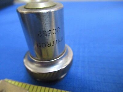 UNITRON JAPAN OBJECTIVE M10X OPTICS MICROSCOPE PART AS PICTURED &S1-A-15