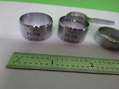 FOR PARTS MICROSCOPE OBJECTIVE JACKETS LEITZ WETZLAR PARTS AS IS  BIN#Y2-10