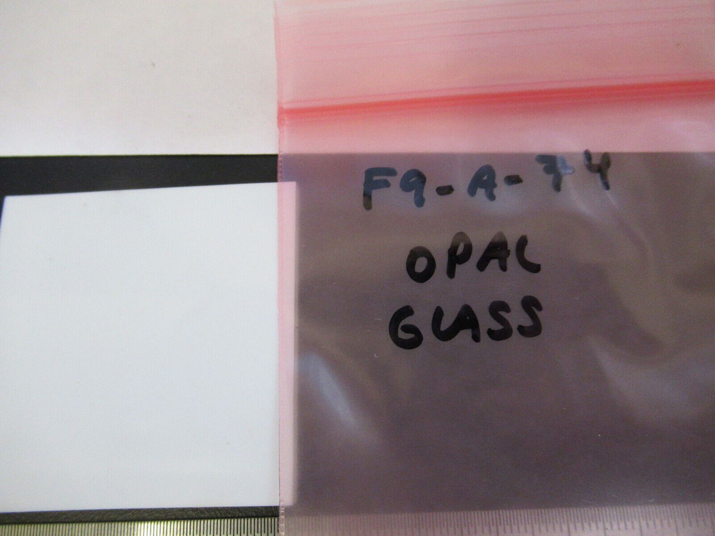 OPTICAL OPAL GLASS PLATE LASER OPTICS AS PICTURED &F9-A-74