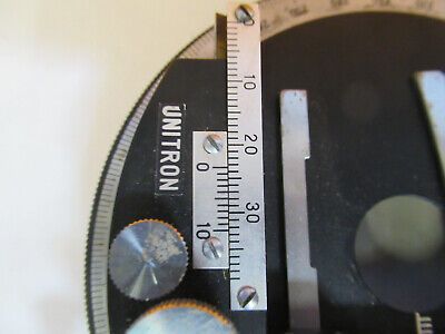 UNITRON JAPAN MPS-2 STAGE POLARIZER TABLE MICROSCOPE PART AS PICTURED &F1-A-48