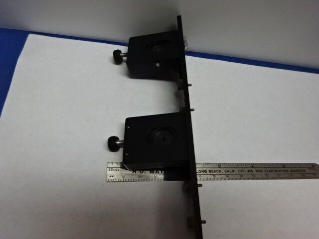 OPTICAL FIBER OPTICS FIXTURE RETICLE OPENING OPTICS AS IS #84-35