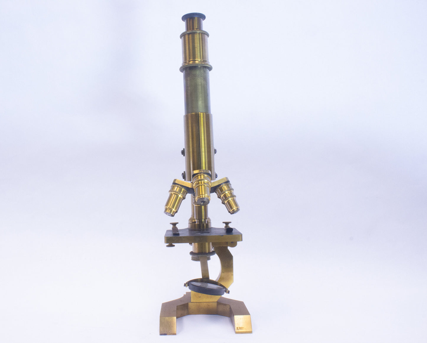 Rare Seibert Antique Brass Microscope