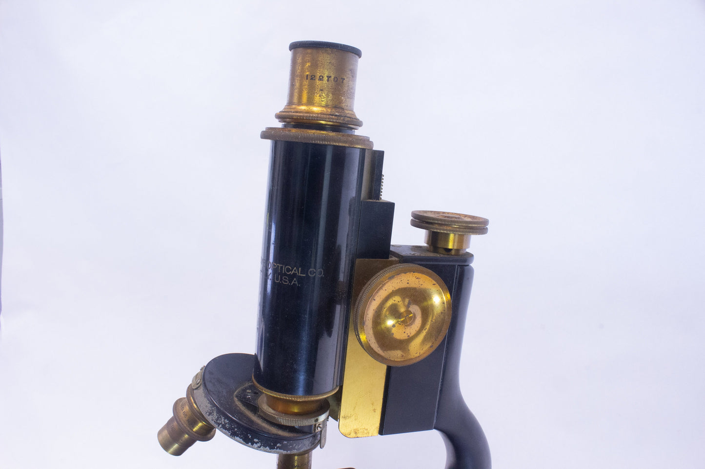 Bausch & Lomb Antique Brass Microscope (122707)