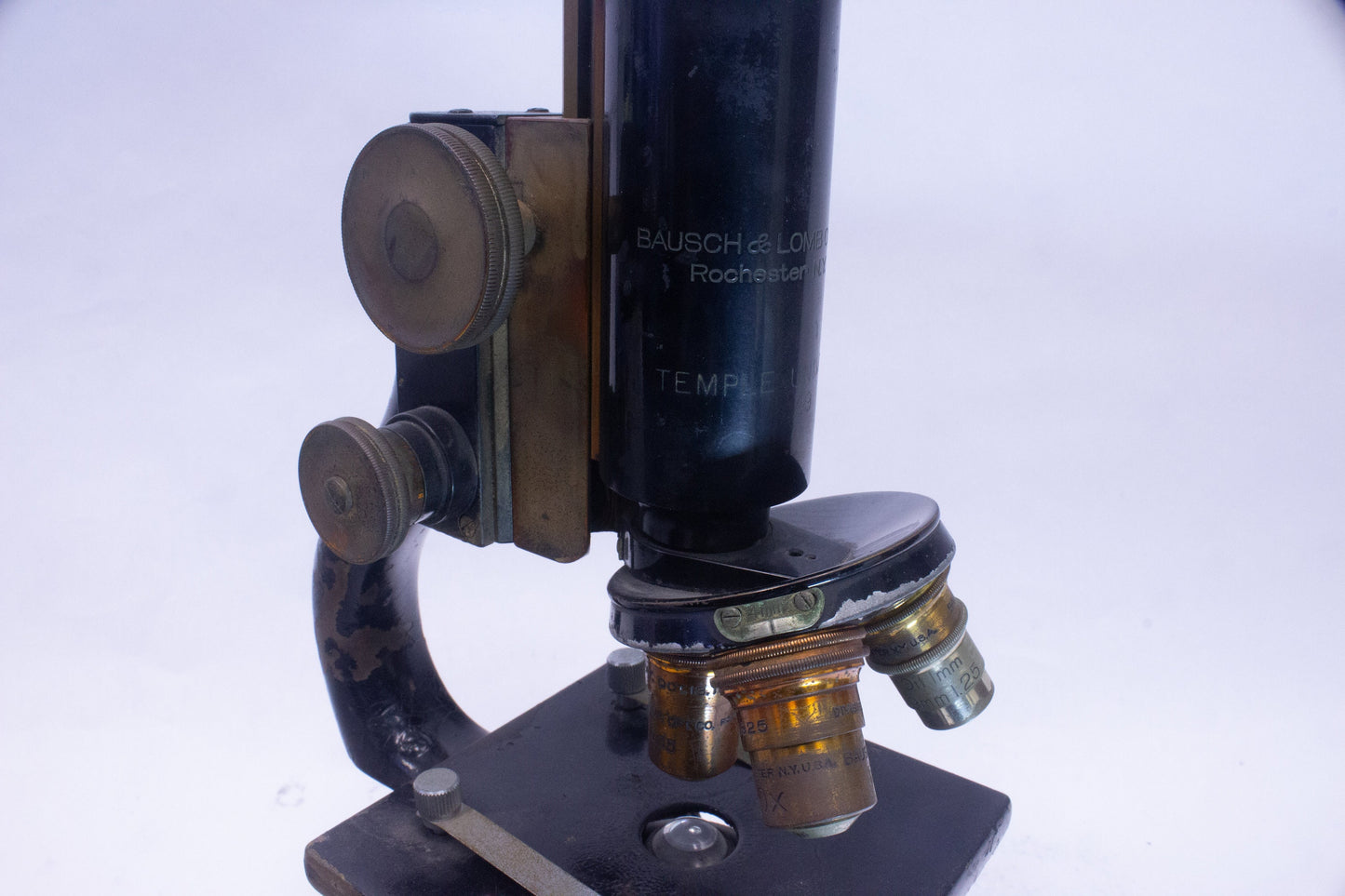 Bausch & Lomb Antique Brass Microscope (223080)