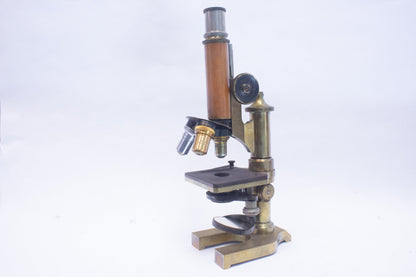 Ernst Leitz Wetzlar Antique Brass Microscope (38190)