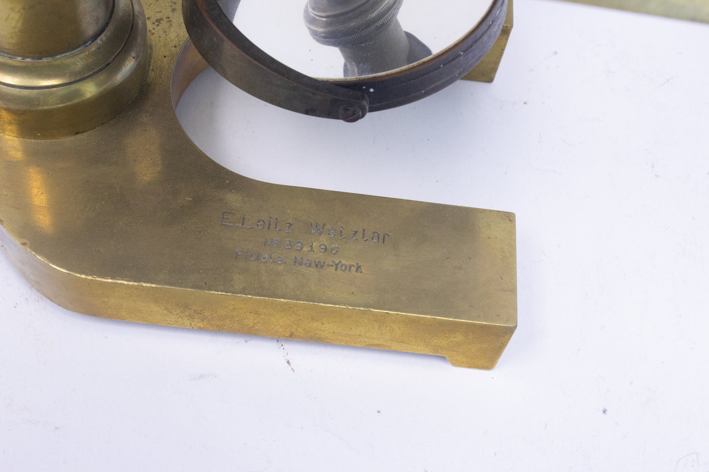 Ernst Leitz Wetzlar Antique Brass Microscope (38190)