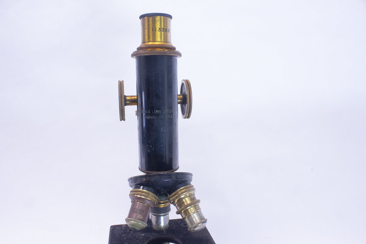 Bausch & Lomb Antique Brass Microscope (113389)