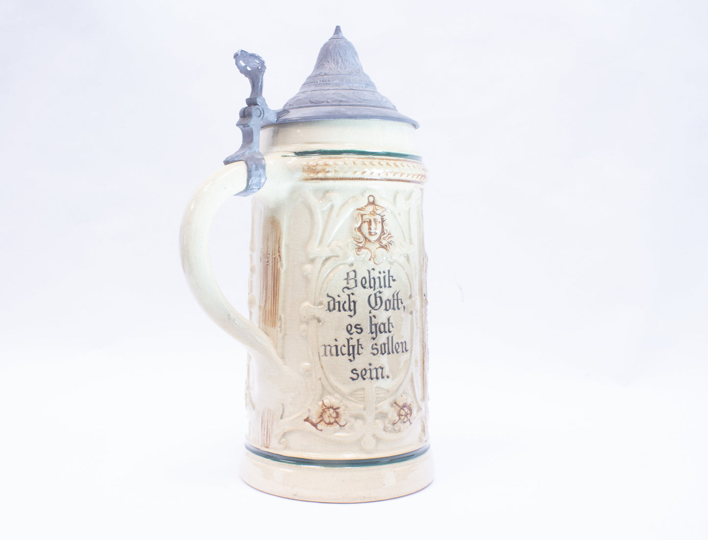 Antique German Stein "Trompeter v. Säck"