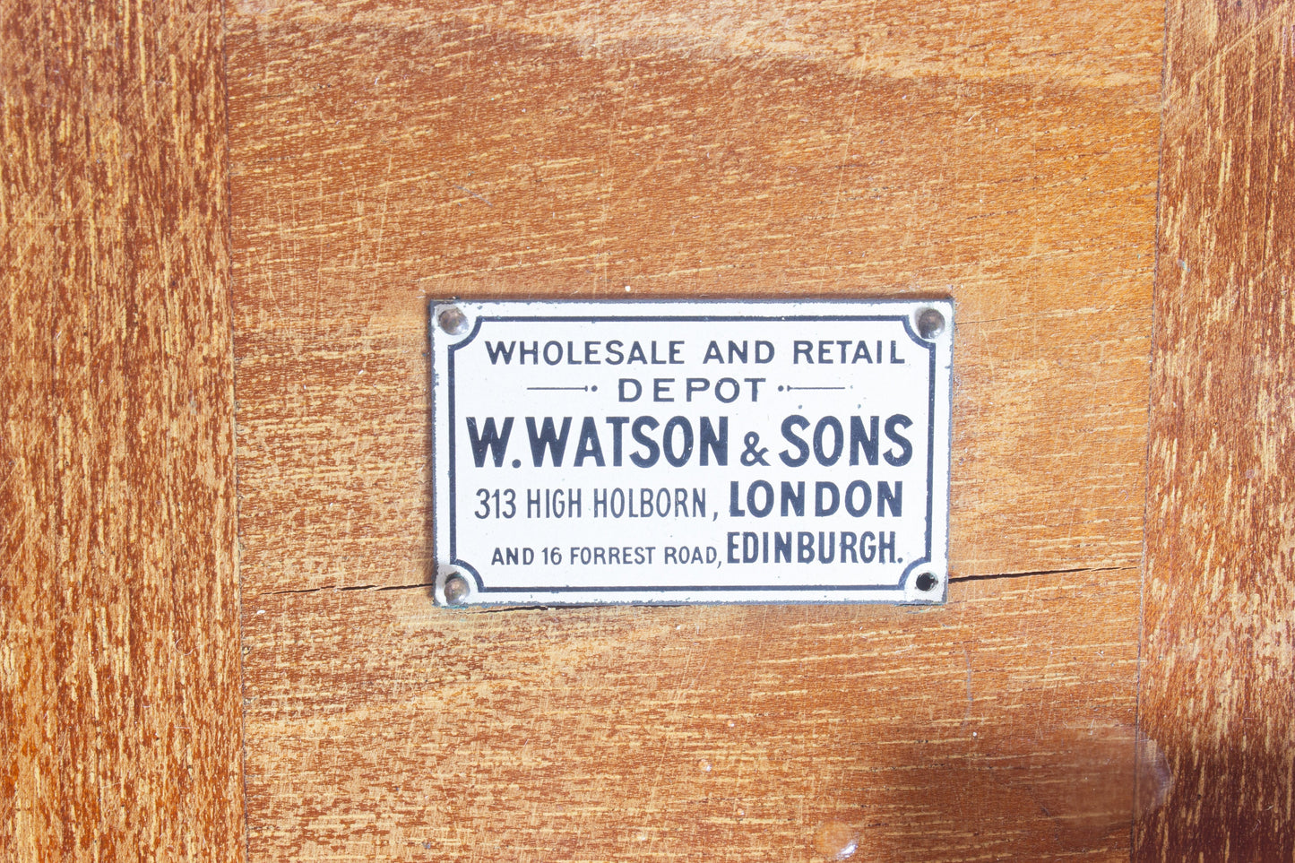 W. Watson & Sons Antique Wood Microscope Case