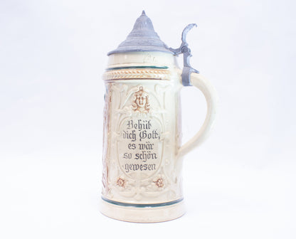 Antique German Stein "Trompeter v. Säck"