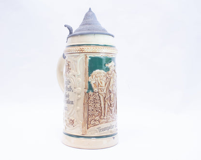 Antique German Stein "Trompeter v. Säck"