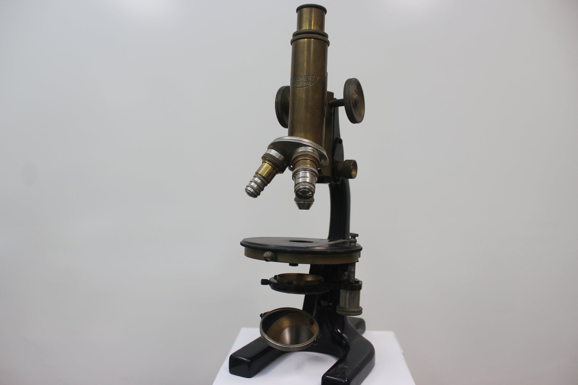 Reichert Antique Brass Microscope (85877) - Sold by SILO Surplus