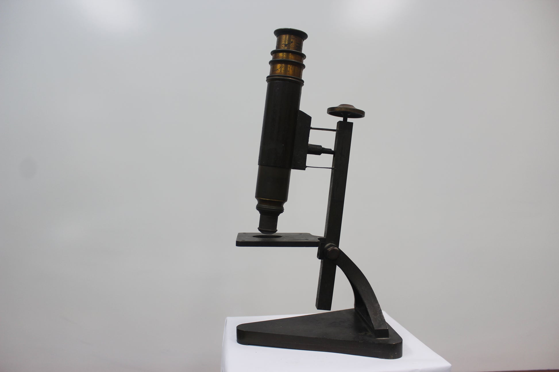 R & J. Beck Antique Brass Microscope (20810) - Sold by SILO Surplus