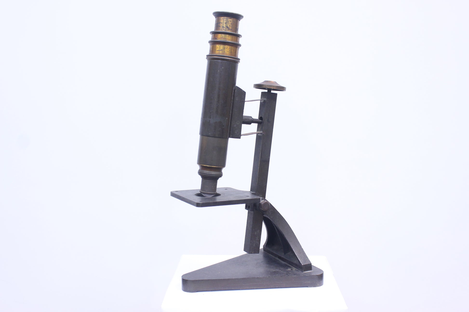 R & J. Beck Antique Brass Microscope (20810) - Sold by SILO Surplus