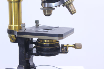 Carl Zeiss Jena Antique Brass Microscope (19978)